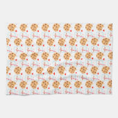 Niedliche Schokolade Chip Cookie und Milchglas Geschirrtuch (Horizontal)