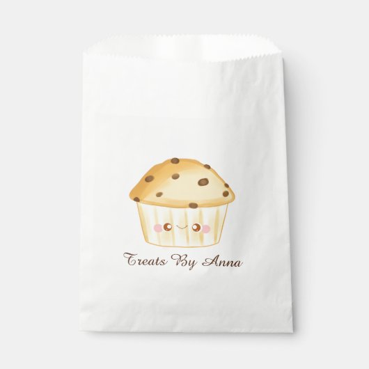 Niedliche Schokolade Chip Muffin Geschenktütchen (Vorderseite)