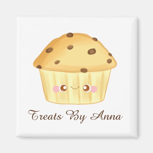 Niedliche Schokolade Chip Muffin Magnet (Vorne)