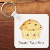 Niedliche Schokolade Chip Muffin Schlüsselanhänger (Vorderseite)