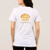 Niedliche Schokolade Chip Muffin Tri-Blend Shirt (Rückseite)
