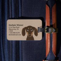 Niedliche Schokolade Dackel | Cartoon Dackel Hund