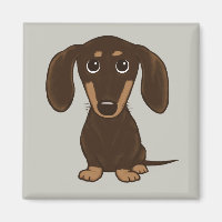Niedliche Schokolade Dackel | Cartoon Dackel Hund