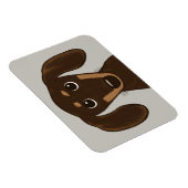 Niedliche Schokolade Dackel | Cartoon Dackel Hund Magnet (Rechte Seite)