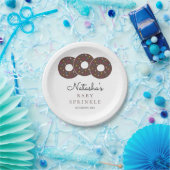 Niedliche Schokolade Donuts Kinderdusche Sprinkle Pappteller (Party)