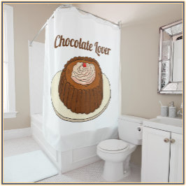 Niedliche Schokolade Duschvorhang
