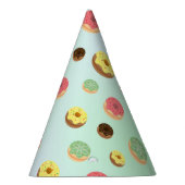 Niedliche Schokolade Erdbeeren Donuts Geburtstag Partyhütchen (Rechts)