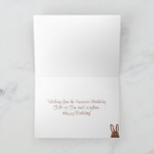 Niedliche Schokolade Hasen- und Ostereier Geburtst Karte (Innenseite)