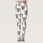 Niedliche Schokolade Labrador Retriever Dog Muster Leggings<br><div class="desc">Whimsical Aquarell Schokolade Labrador Retriever Hunde. Ideal für Hunde-Mamas,  Hunde-Vater,  Tierfreunde und Tierärzte.</div>