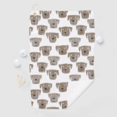 Niedliche Schokolade Labrador Retriever Dog Waterc Golfhandtuch (Insitu)