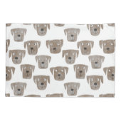 Niedliche Schokolade Labrador Retriever Dog Waterc Kissenbezug (Rückseite-Links)