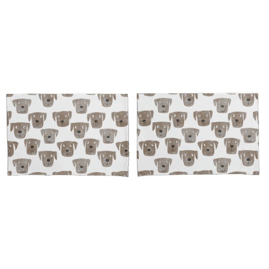Niedliche Schokolade Labrador Retriever Dog Waterc Kissenbezug (Vorderseite-Set)