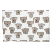 Niedliche Schokolade Labrador Retriever Dog Waterc Kissenbezug (Vorderseite-Links)