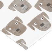 Niedliche Schokolade Labrador Retriever Dog Waterc Kurzer Tischläufer (Ecke)