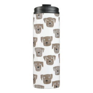 Niedliche Schokolade Labrador Retriever Dog Waterc Thermosbecher