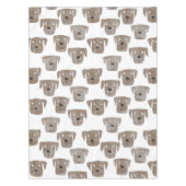 Niedliche Schokolade Labrador Retriever Dog Waterc Tischdecke (Vorderseite)
