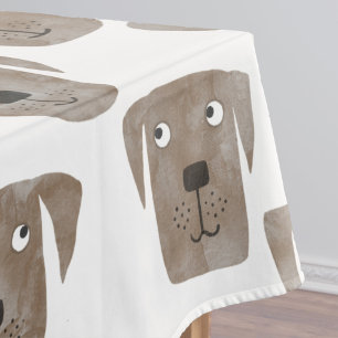 Niedliche Schokolade Labrador Retriever Dog Waterc Tischdecke