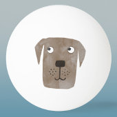 Niedliche Schokolade Labrador Retriever Dog Waterc Tischtennisball