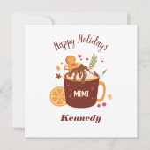 Niedliche Schokolade mit Lebkuchen (Vorderseite)