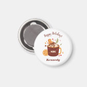 Niedliche Schokolade mit Lebkuchen Magnet (Vorderseite/Rückseite)