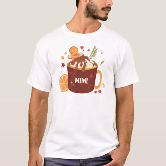 Niedliche Schokolade mit Lebkuchen T-Shirt (Vorderseite)