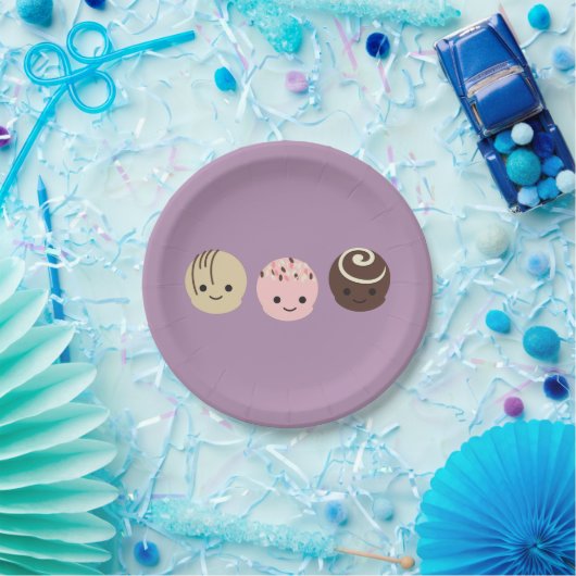 Niedliche Schokolade Pappteller (Party)