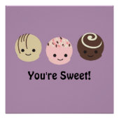 Niedliche Schokolade Poster (Vorderseite)