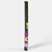 Niedliche Schokolade Sable Ferret Blumengrün Samsung Galaxy Hülle (Rechte Seite)