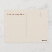 Niedliche Schokolade Strawberry Tart hinzufügen Postkarte (Rückseite)