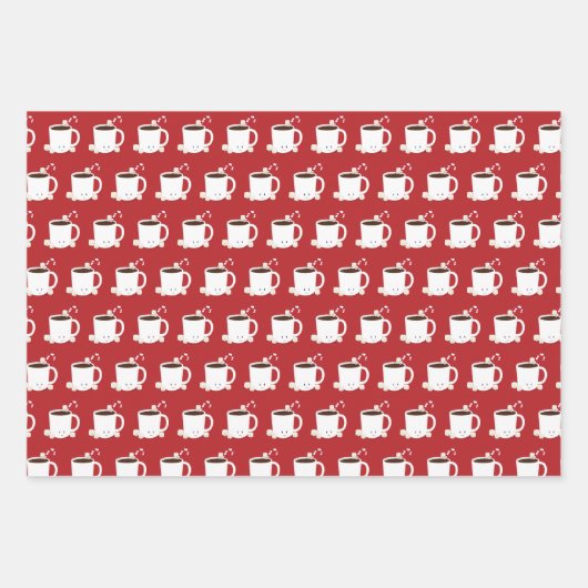 Niedliche Schokolade Weihnachten Geschenkpapier Set (Vorderseite 3)