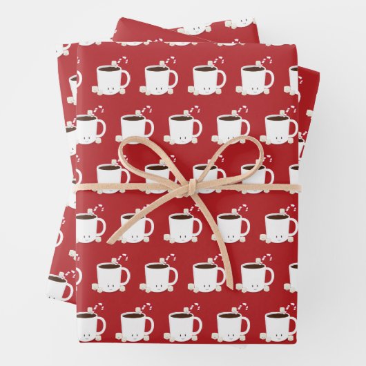 Niedliche Schokolade Weihnachten Geschenkpapier Set (Beispiel)