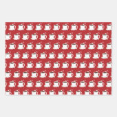 Niedliche Schokolade Weihnachten Geschenkpapier Set (Vorderseite)