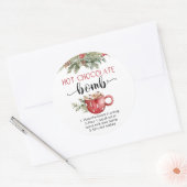 Niedliche Schokoladenbombe Runder Aufkleber (Umschlag)