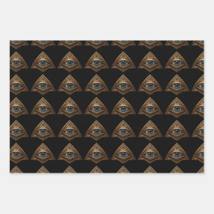 Niedliche schöne Augen Geschenkpapier Set