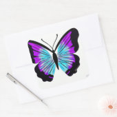 Niedliche schöne, farbenfrohe Hübsche Butterfly Quadratischer Aufkleber (Umschlag)