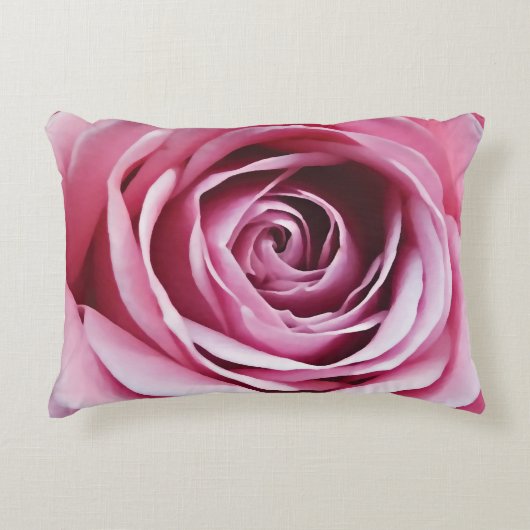 Niedliche schöne rosa Blume Mädchen Kinderzimmer Dekokissen (Vorderseite)