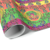 Niedliche schöne und schöne Blumenmotive. Geschenkpapier (Rolleneckpunkt)