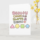 Niedliche Schönheit in allen Formen und Größen Ang Karte (Gelbe Blume)