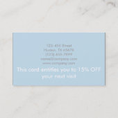 niedliche Schönheit Kosmetologie WELLNESS-CENTER m Visitenkarte (Rückseite)