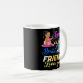 Niedliche Schönheit oder Beat Friend Lieben Sie Ge Kaffeetasse (VorderseiteRechts)