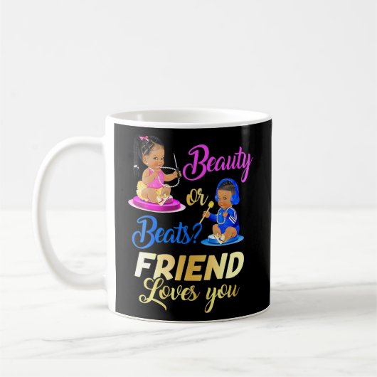 Niedliche Schönheit oder Beat Friend Lieben Sie Ge Kaffeetasse (Links)