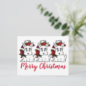 Niedliche Schotten Karierte Hats und Bows Postkarte (Stehend Vorderseite)