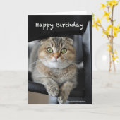 niedliche Schottenfalznudeln Karte (Gelbe Blume)