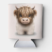 Niedliche schottische Kuh Dosenkühler (Vorderseite)