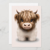 Niedliche schottische Kuh Feiertagskarte (Vorne/Hinten)
