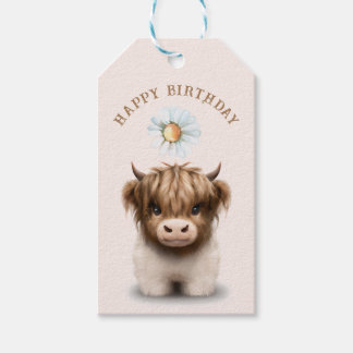 Niedliche schottische Kuh Geschenkanhänger