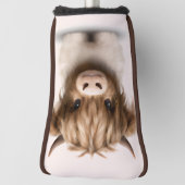 Niedliche schottische Kuh Golf Headcover (Rotieren 90)