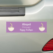 Niedliche Schraffur für Vogel-Strauß-Cartoon Autoaufkleber (Auf Auto)