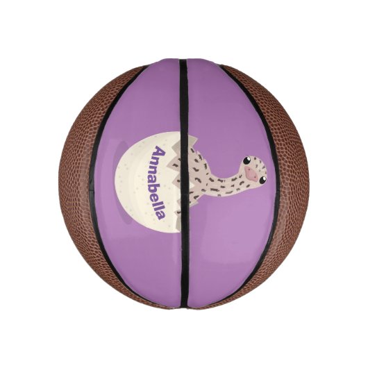 Niedliche Schraffur für Vogel-Strauß-Cartoon Mini Basketball (Vertikal)