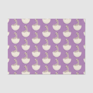Niedliche Schraffur für Vogel-Strauß-Cartoon Seidenpapier